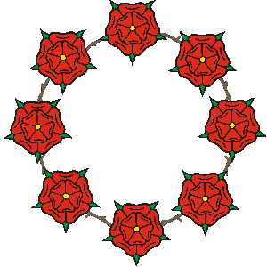 A wreath of roses.